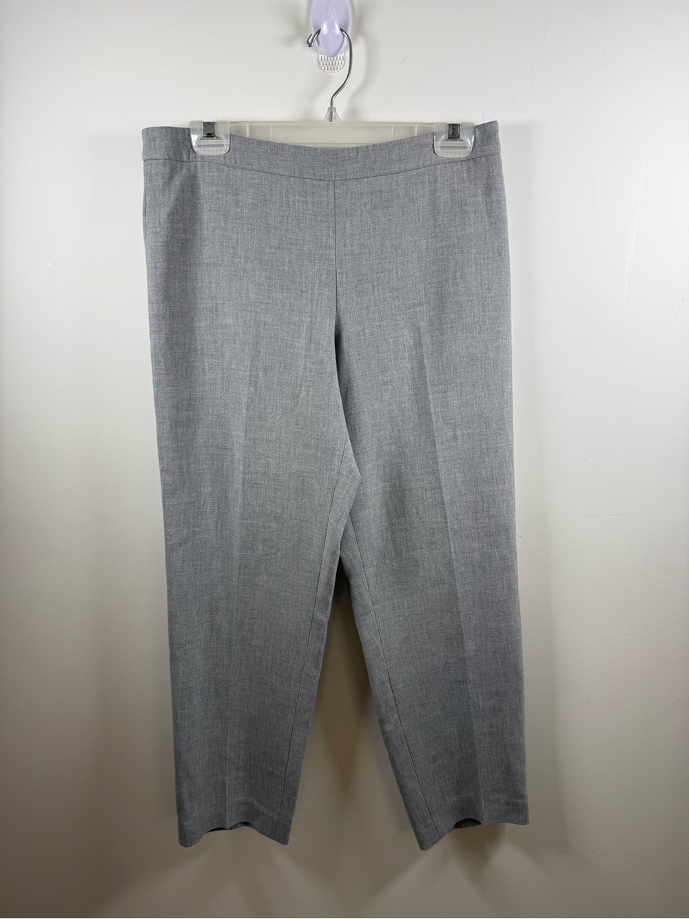 HUGO BOSS | Tiluna Side Zip Grey Crop Trousers Size US 6